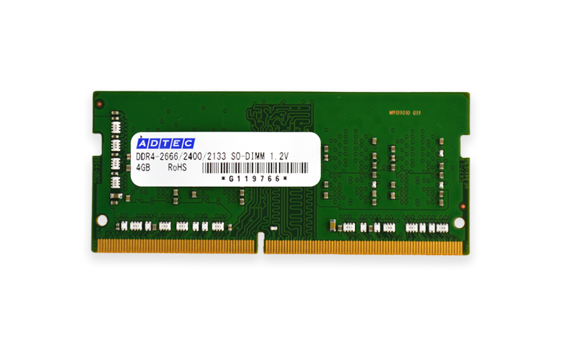 となる アドテック DDR4 2666MHzPC4-2666 260Pin SO-DIMM 8GB 省電力 ADS2666N-H8G 1枚