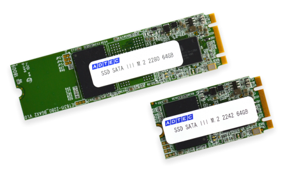 産業用SSD M.2 P/E cycle 3,000回 3D TLC 搭載品 6月下旬販売開始
