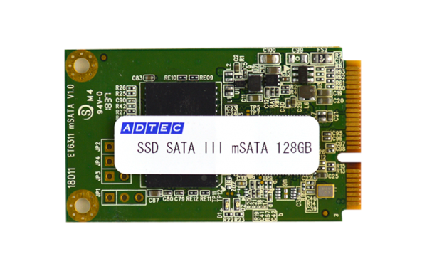 産業用SSD mSATA P/E cycle 3,000回 3D TLC 搭載品 6月下旬販売開始