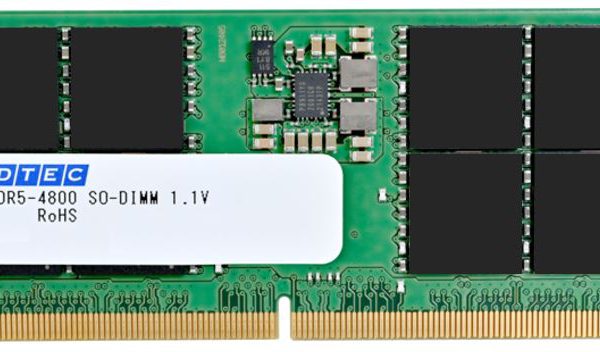 DDR5 メモリモジュール SO-DIMM 発売開始