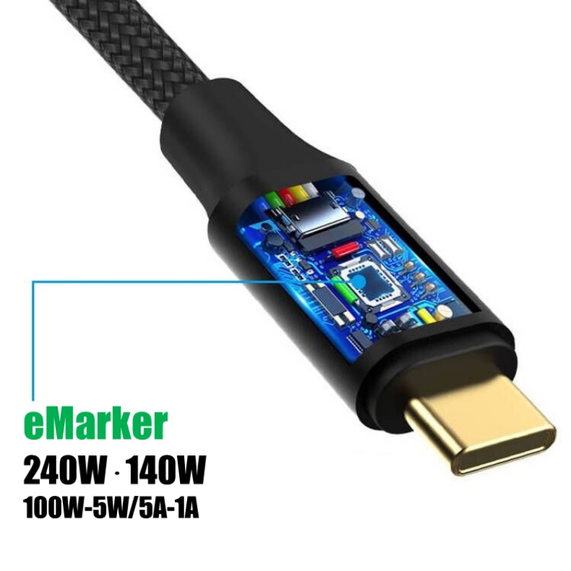 240W 40Gbps 8K 出力 USB4 Gen3 Type-C to C ケーブル - 株式会社 ...