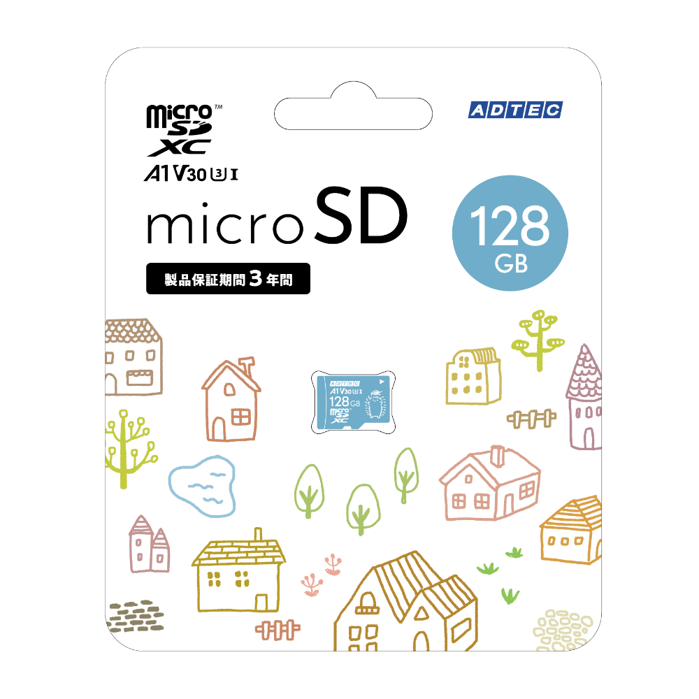 ソフトパープル (まとめ）アドテック microSDXC UHS1128GB SD変換アダプター付き AD-MRXAM128G/U1 1枚〔×3セット〕  通販